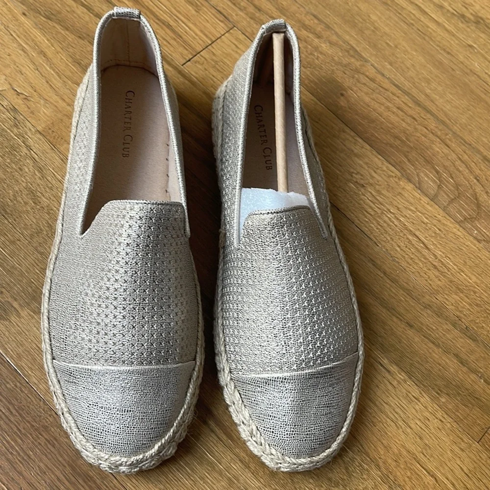 Perfect Charter Club espadrilles  8 1/2 WIDE